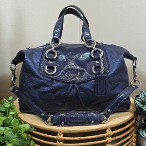 Coach Ashley Embossed Leather Satchel